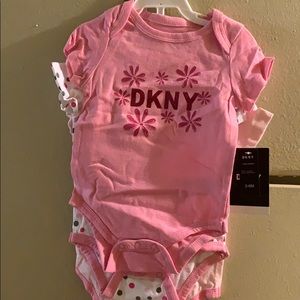 DKNY Onesies 3-6 months